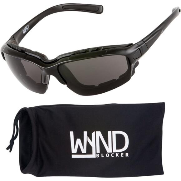 WYND Blocker Polarized Motorcycle Riding Sunglasses Sports Wrap Glasses - Picture 1 of 7